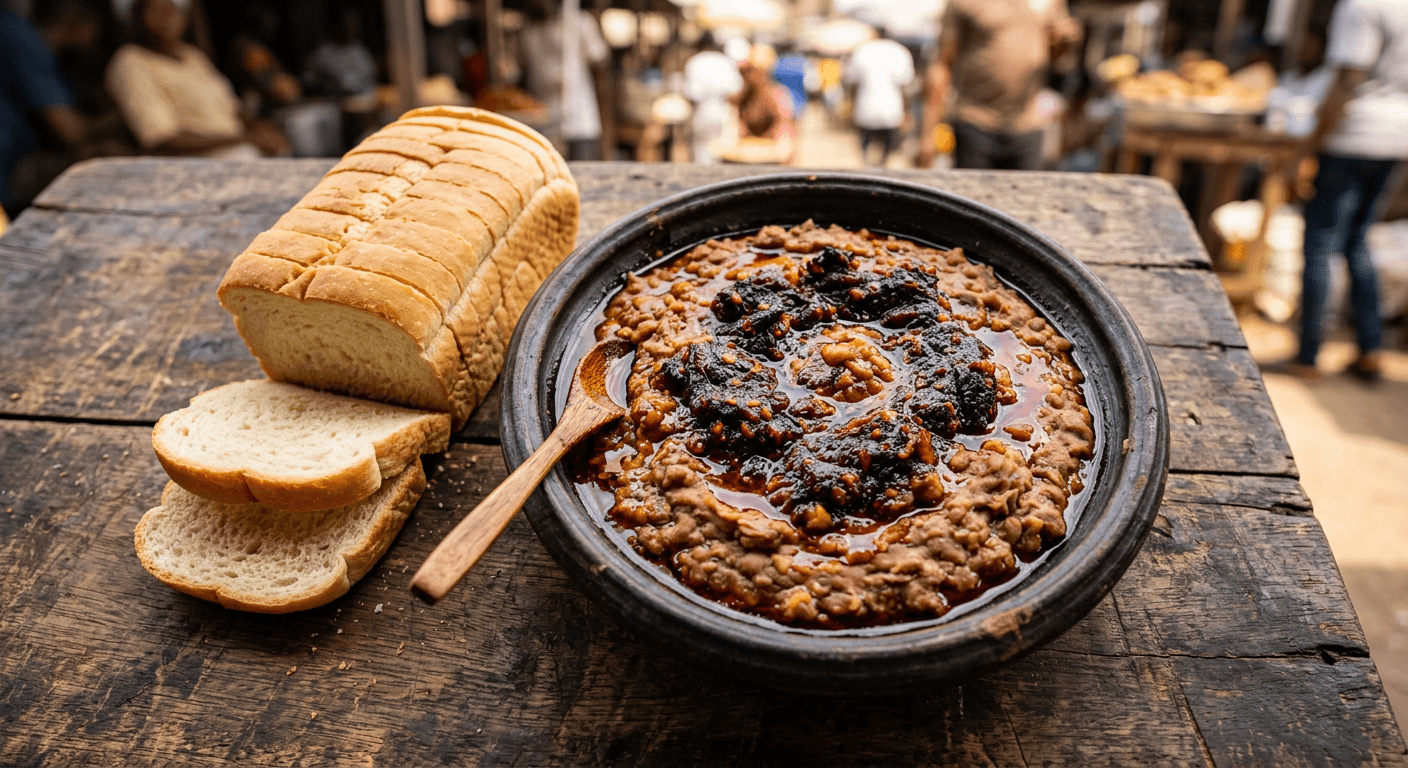 Ewa Agoyin and Bogan Plate